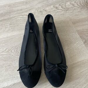 Jeffrey Campbell Black Ballet Flats